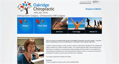 Desktop Screenshot of chiropractor-calgary.com
